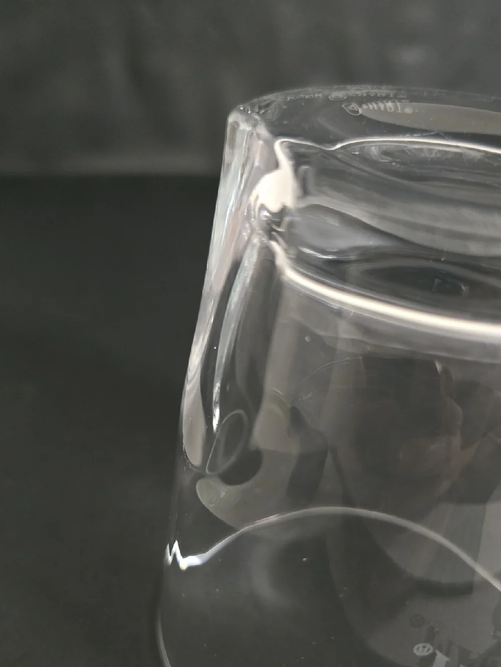 Pair of Jim Beam Etched Whiskey Glasses with Pinched Base